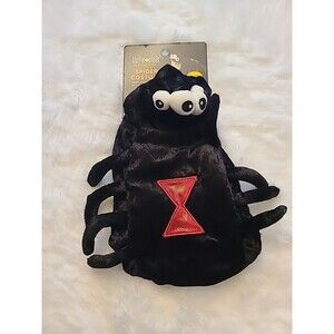 Thrills & Chills Collection Black Widow Spider Small Animal Costume and Hoodie